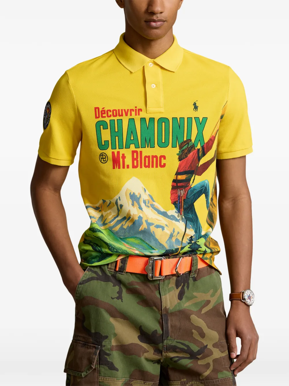 Polo Ralph Lauren Poloshirt met print Geel