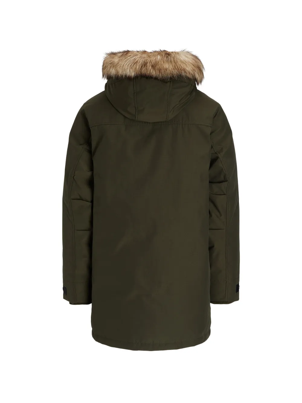 Polo Ralph Lauren Jack met capuchon en afwerking van bont Groen