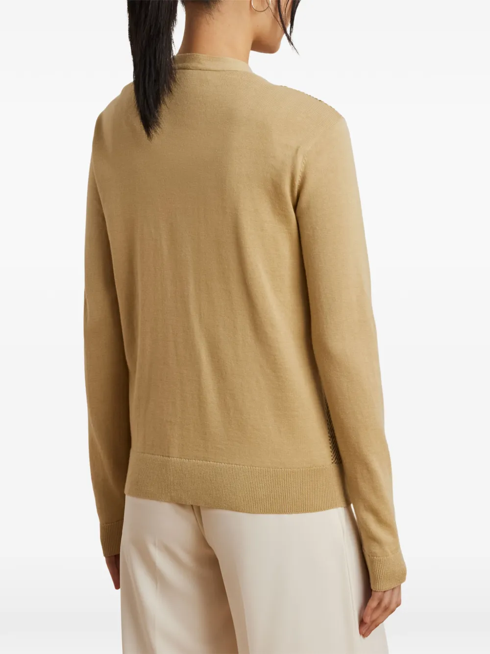 Lauren Ralph Lauren Vest met visgraatpatroon Beige