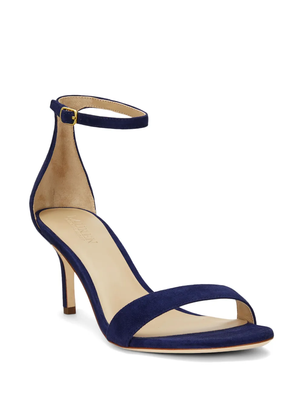 Lauren Ralph Lauren 80 mm sandalen met enkelbandje en hak Blauw