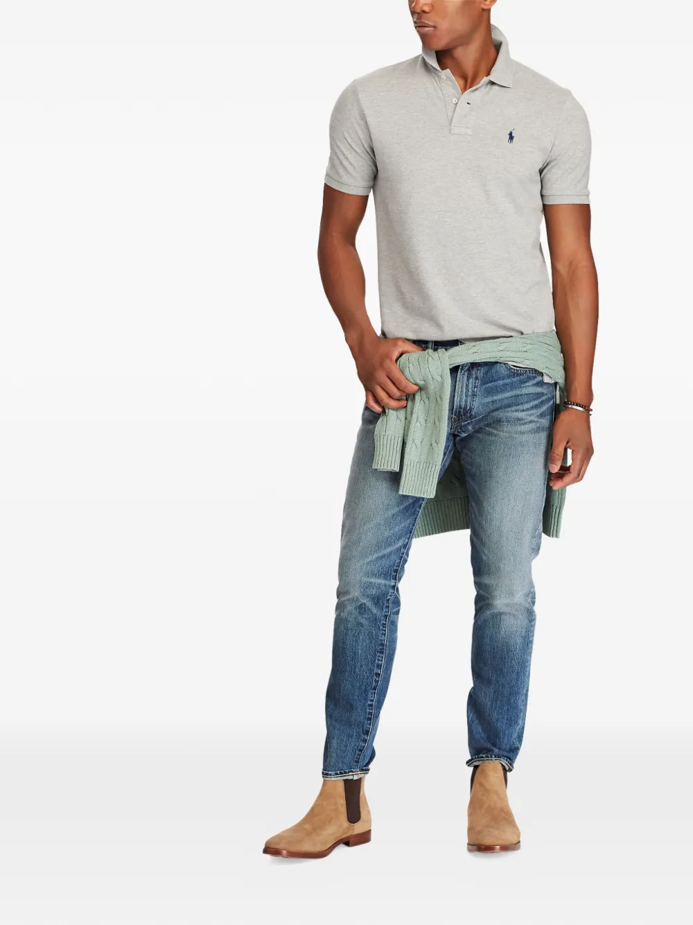 Polo Ralph Lauren Poloshirt met logo Grijs