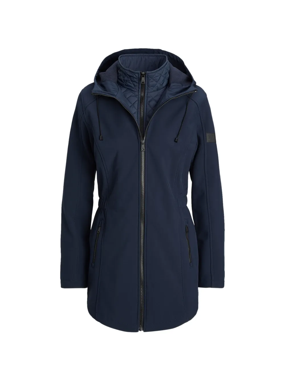 Lauren Ralph Lauren Cappotto con cappuccio e coulisse - Blu