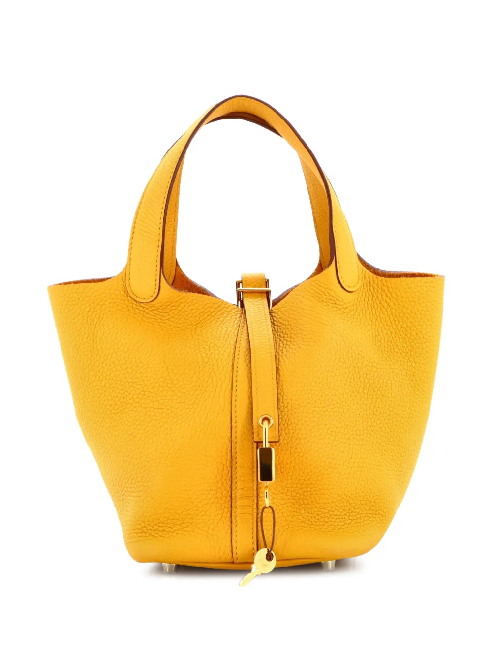 Hermès Pre-Owned Picotin Lock Bag Clemence PM bucket bag - Gelb