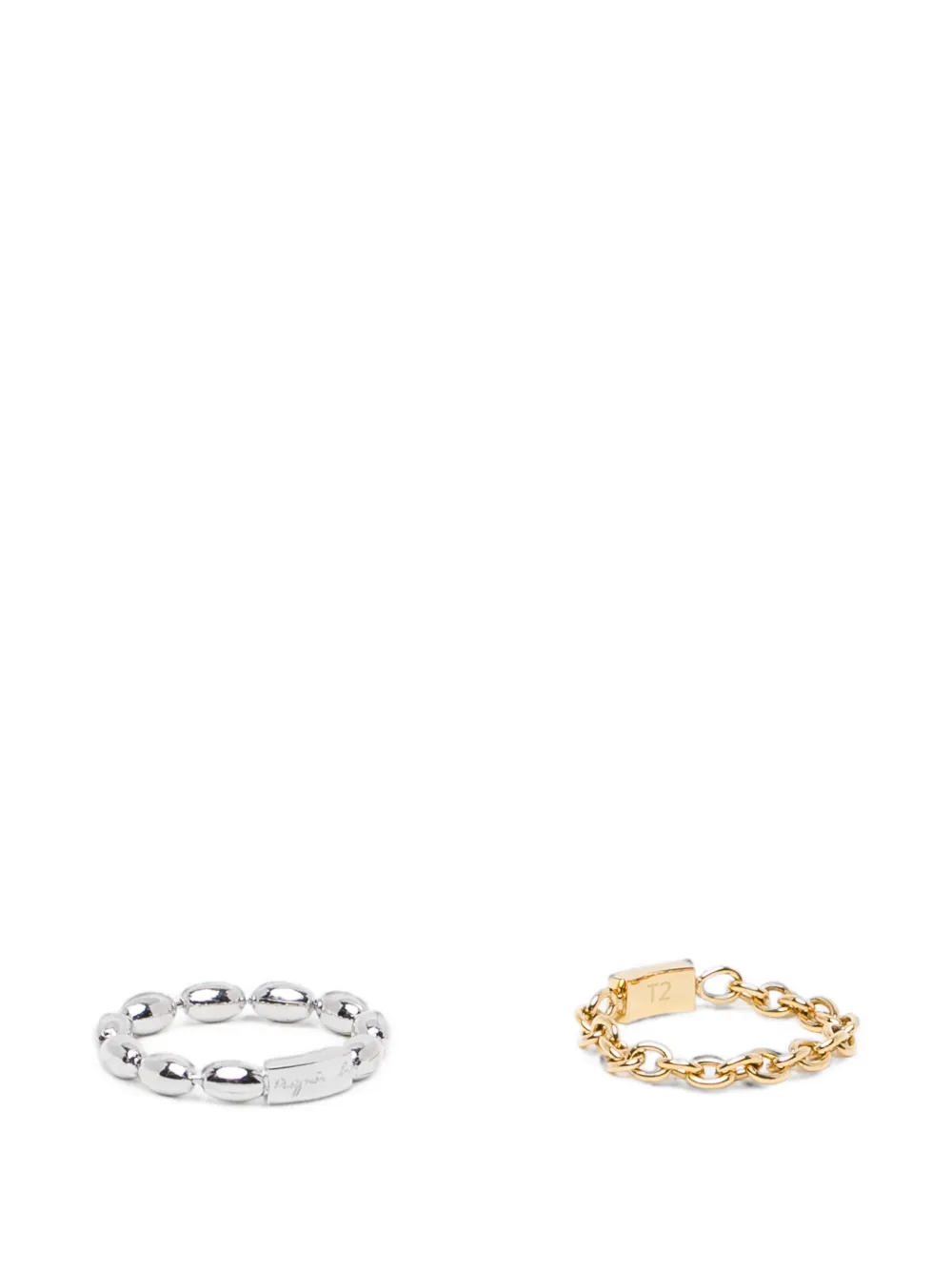 Agnès B. Afterglow Rings In Metallic