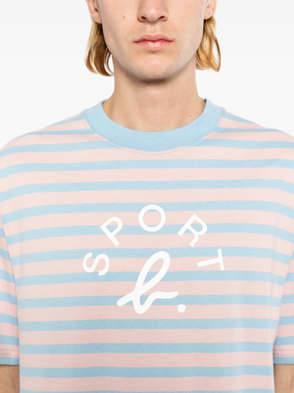 SPORT b. by agnès b. T-shirt met logoprint Blauw