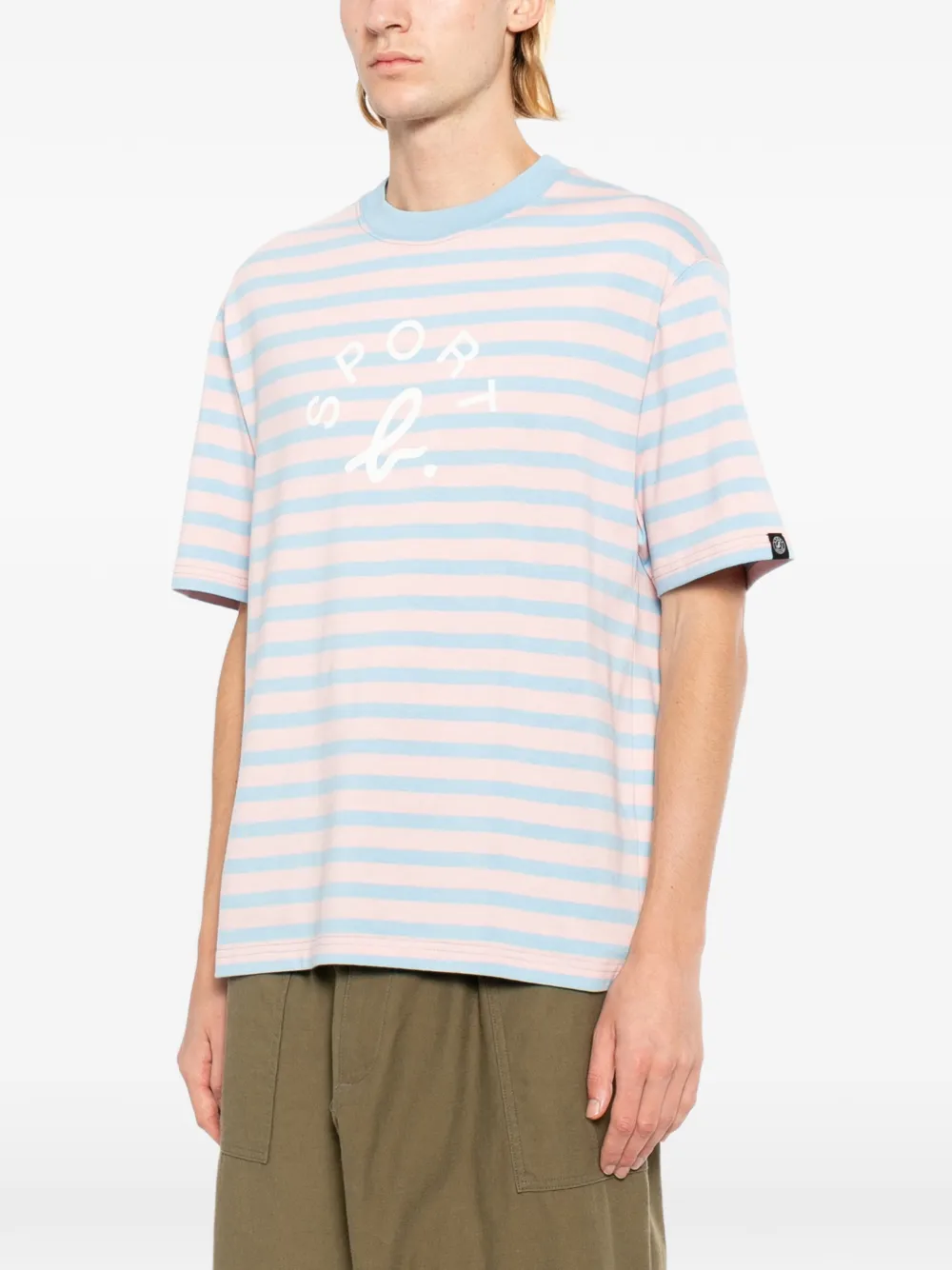 SPORT b. by agnès b. T-shirt met logoprint Blauw