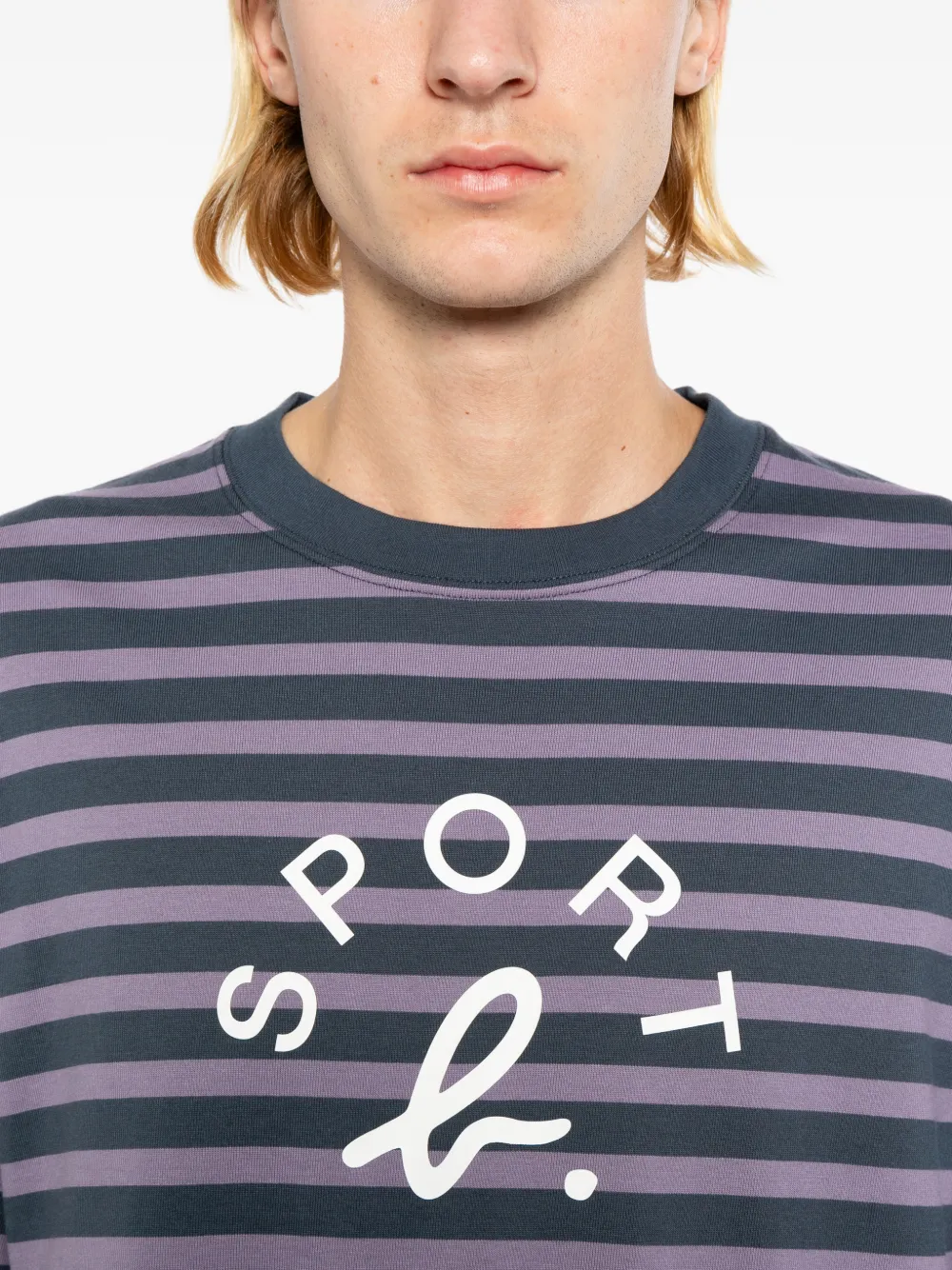 SPORT b. by agnès b. T-shirt met logoprint Paars