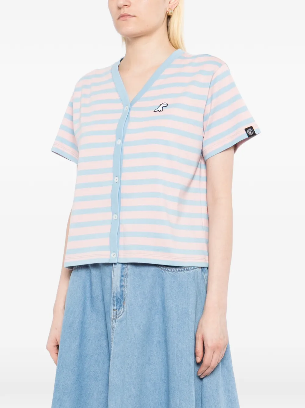 SPORT b. by agnès b. Gestreept T-shirt Blauw