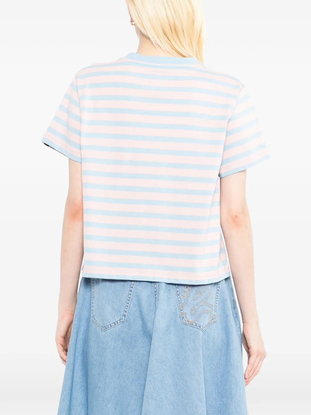 SPORT b. by agnès b. Gestreept T-shirt Blauw