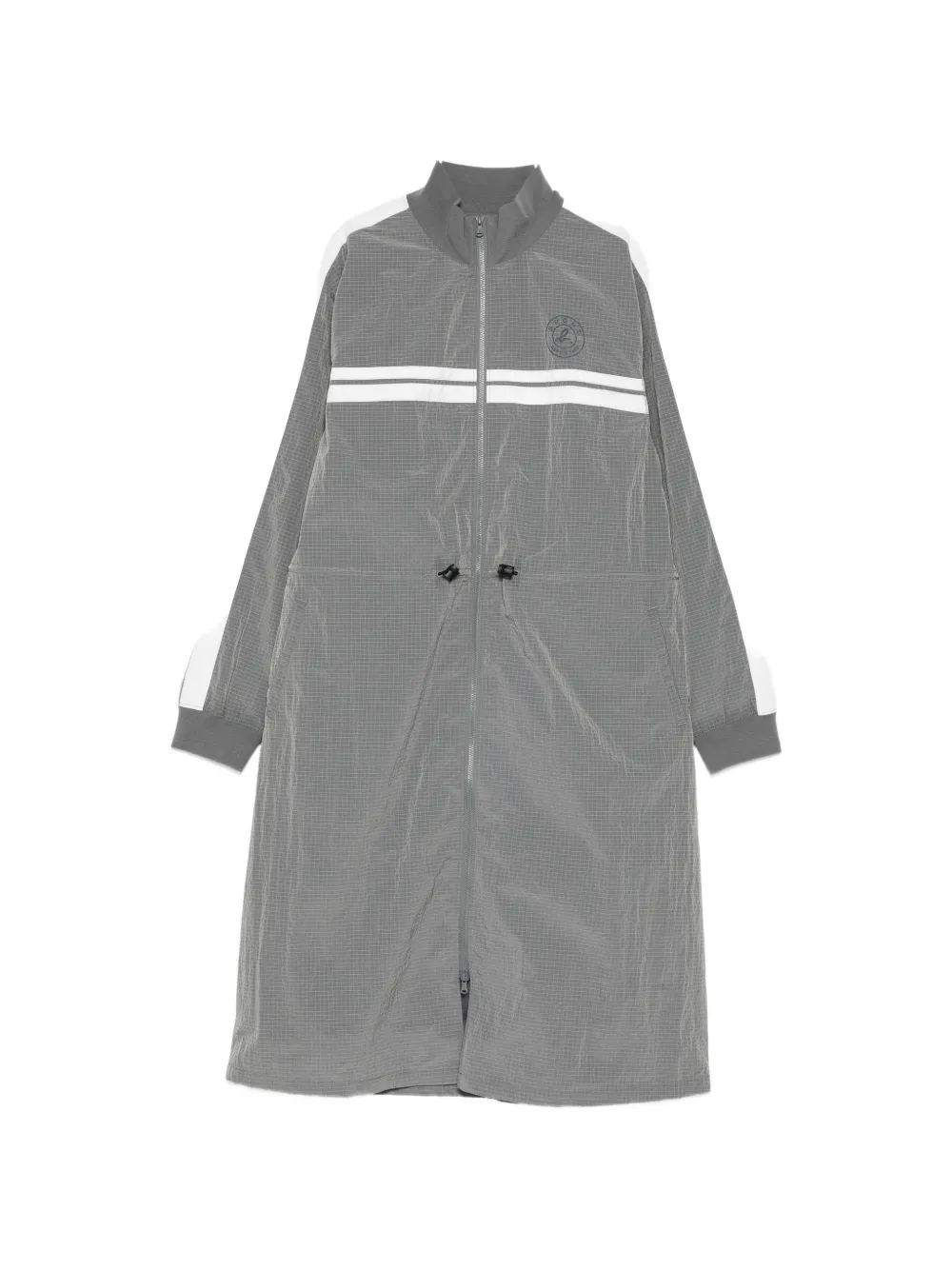 Sport B. By Agnès B. Ribstop Zip Track Dress In Gray