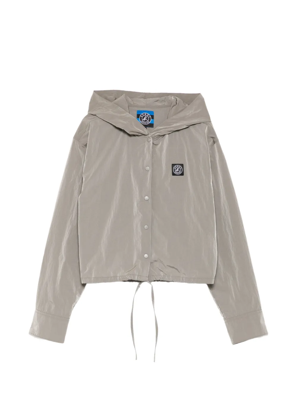 SPORT b. by agnès b. hooded pleated dress - Marrone