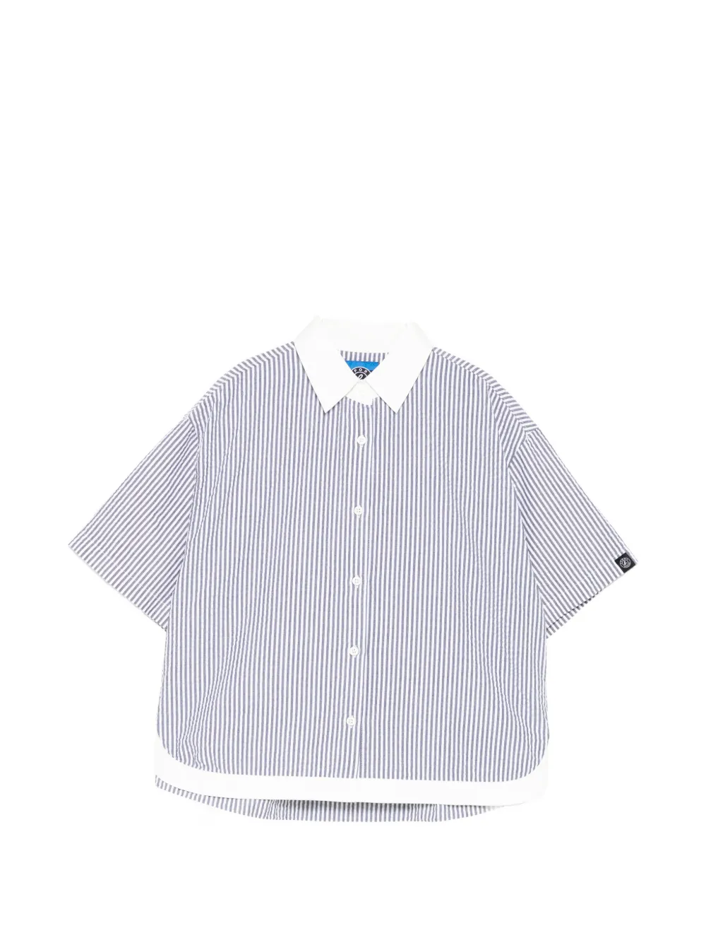 SPORT b. by agnès b. striped short-sleeve shirt - Blu