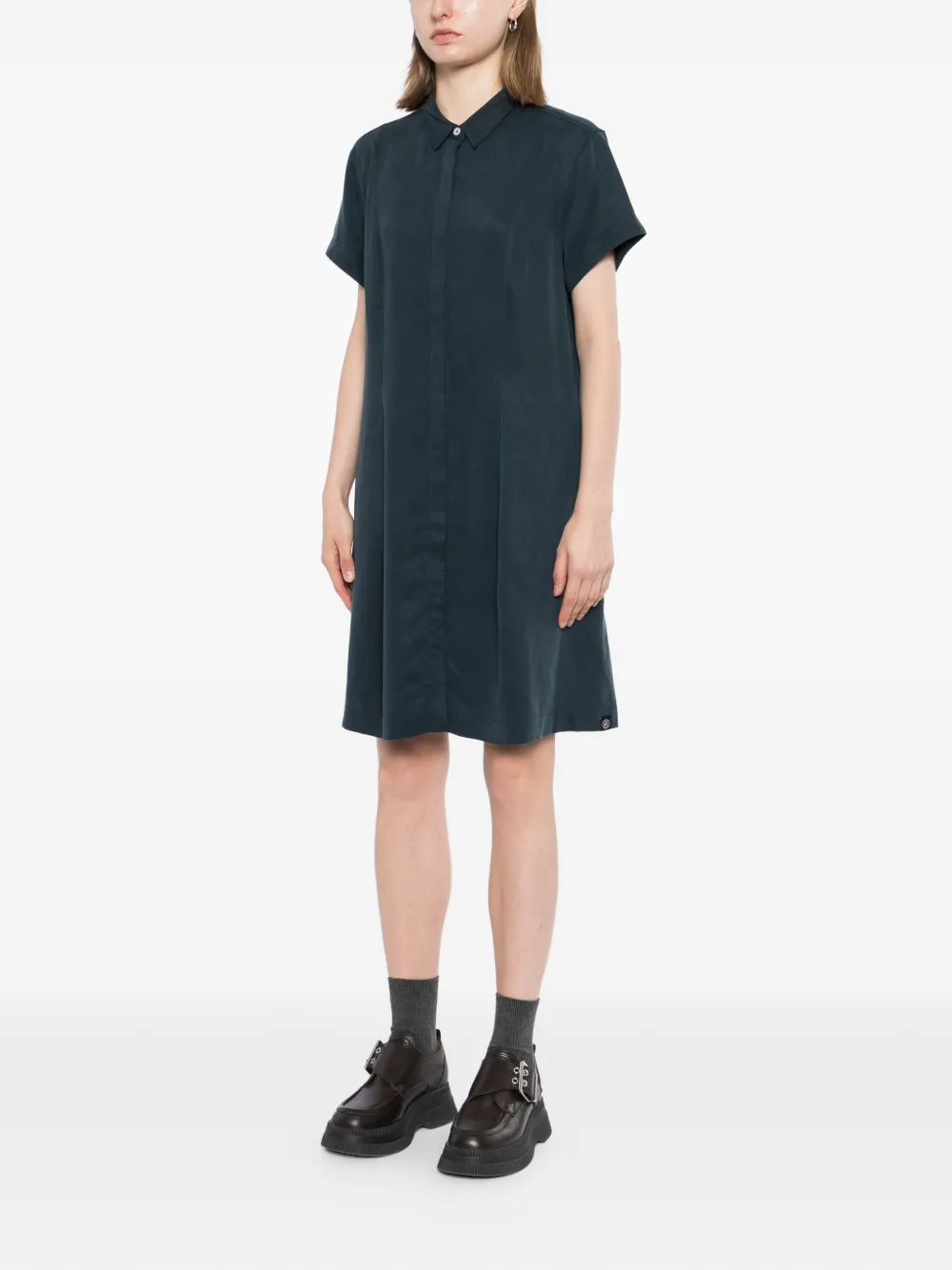 SPORT b. by agnès b. Mini-blousejurk met korte mouwen Blauw