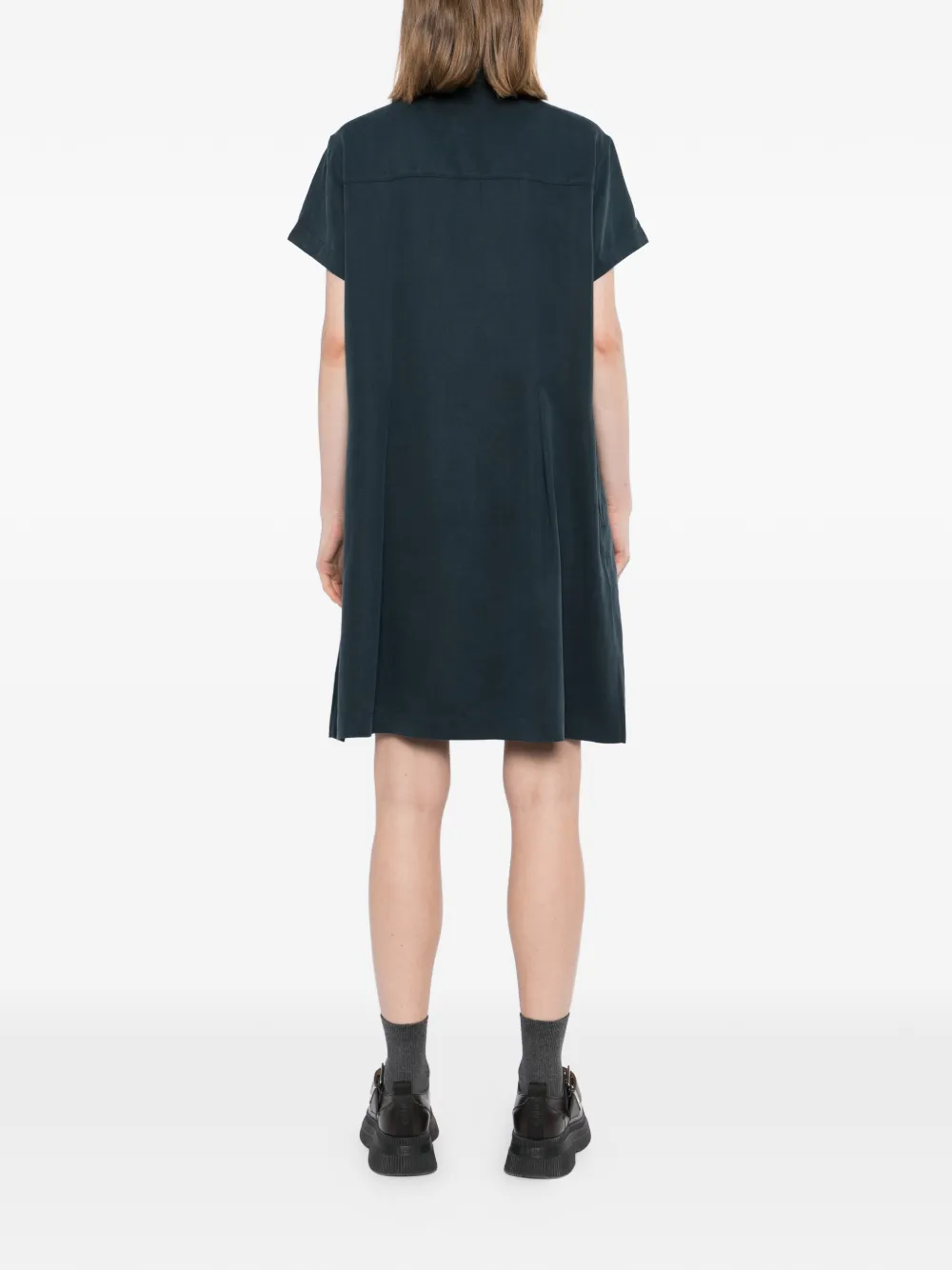 SPORT b. by agnès b. Mini-blousejurk met korte mouwen Blauw