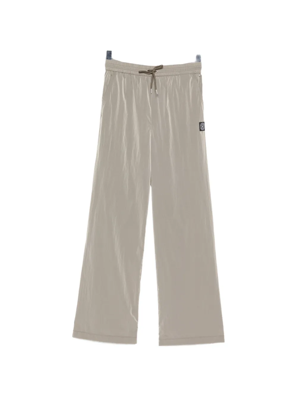 SPORT b. by agnès b. CRINKLE NYLON WIDE LEG PANTS - Marrone