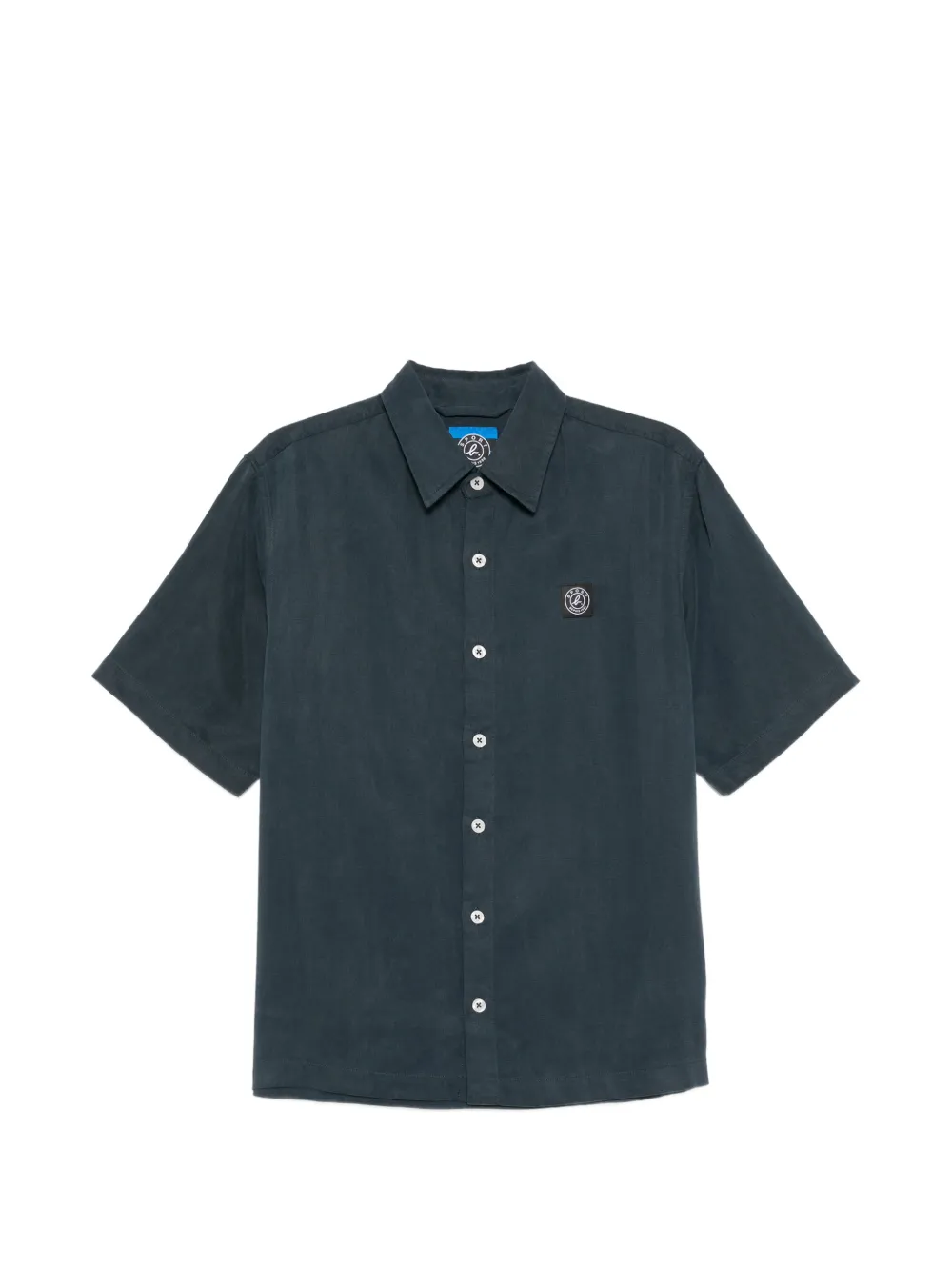 SPORT b. by agnès b. logo-patch shirt - Blu