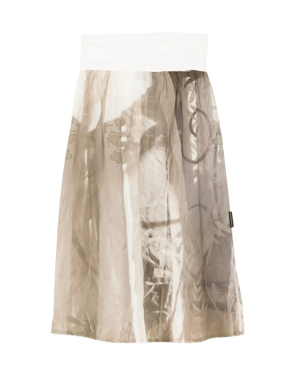 agnès b. floral-print midi skirt