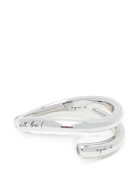 agnès b.  spiral-design ring