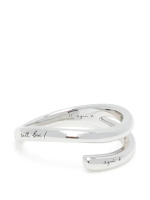 agnès b.  spiral-design ring
