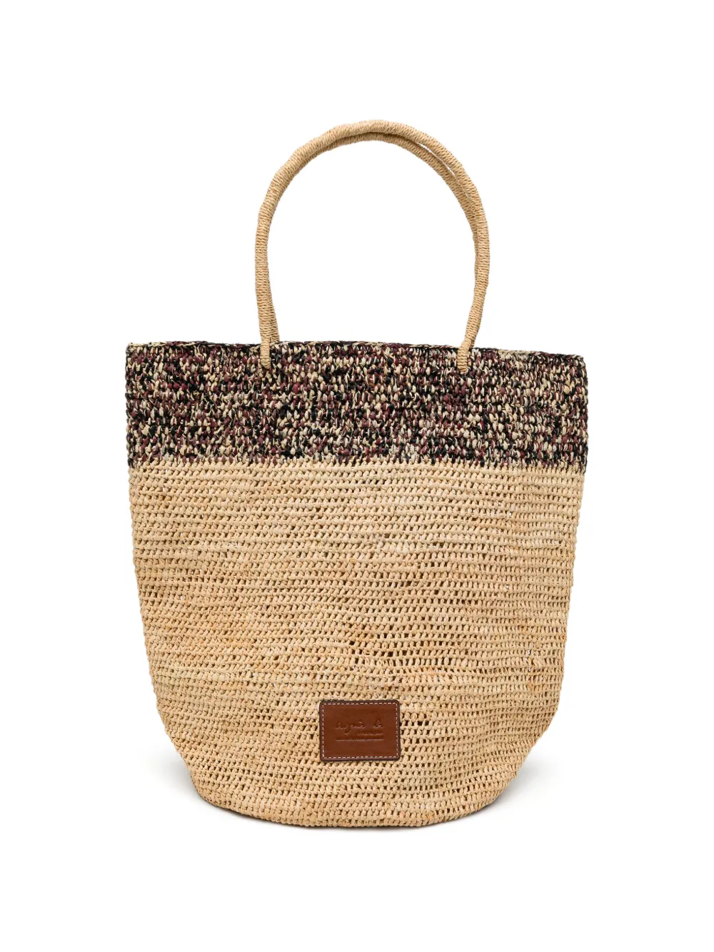 agnès b. raffia tote bag · OS