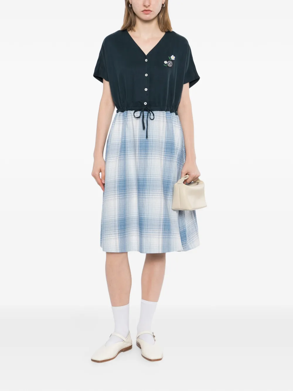 SPORT b. by agnès b. Midi-jurk met korte mouwen Blauw