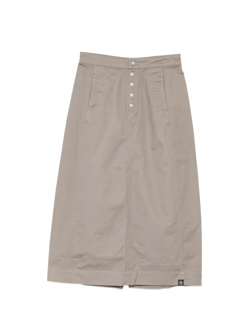 SPORT b. by agnès b. COTTON TWILL SNAP SKIRT - Nude