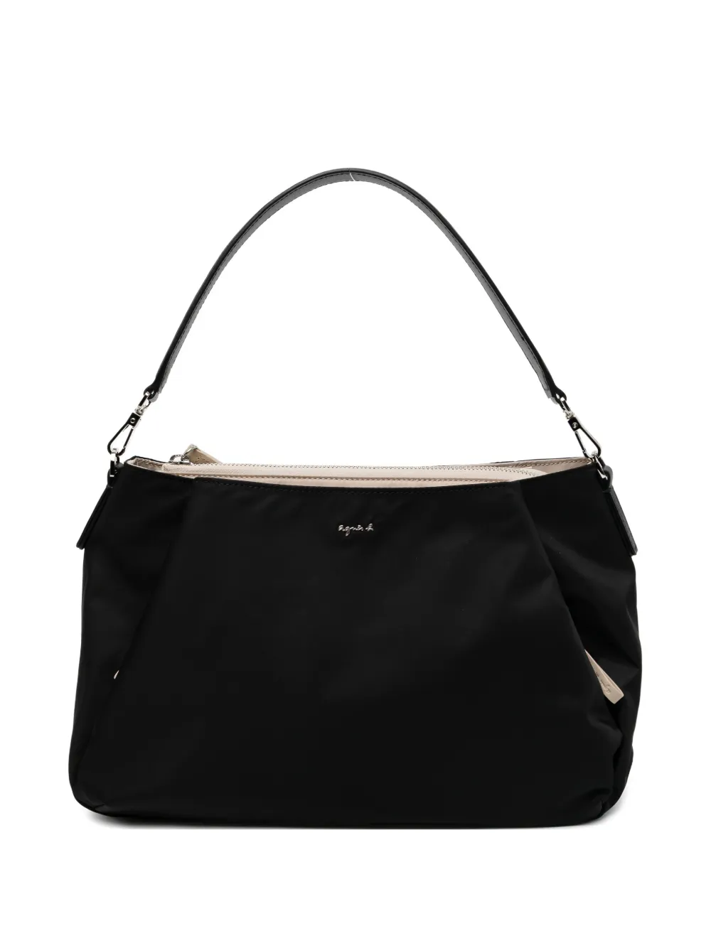 agnès b. medium Origami shoulder bag - Black