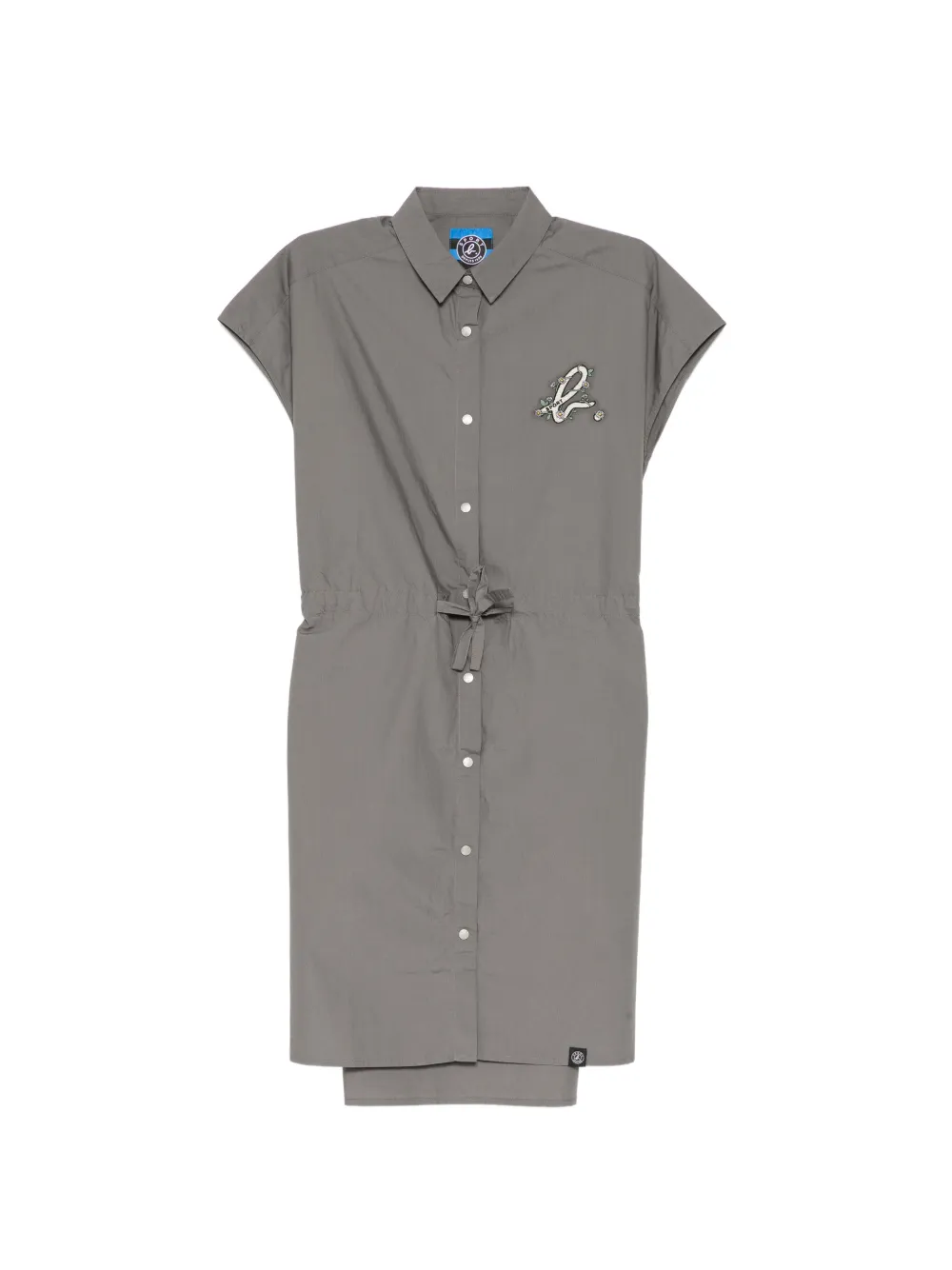 SPORT b. by agnès b. SOLID SHIRT DRESS - Grigio