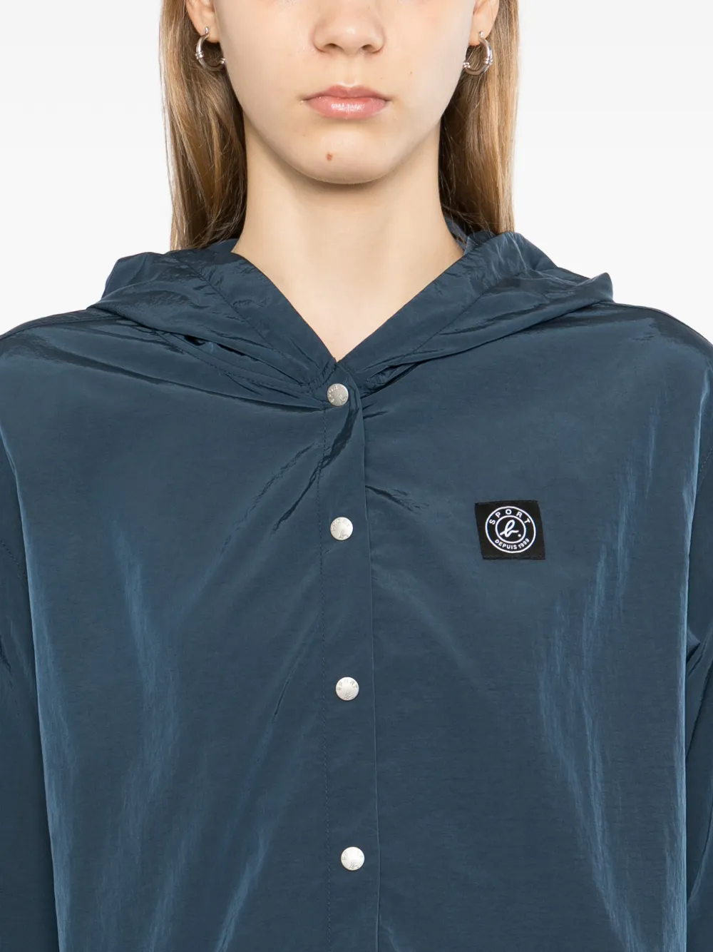 SPORT b. by agnès b. Nylon jack met capuchon Blauw