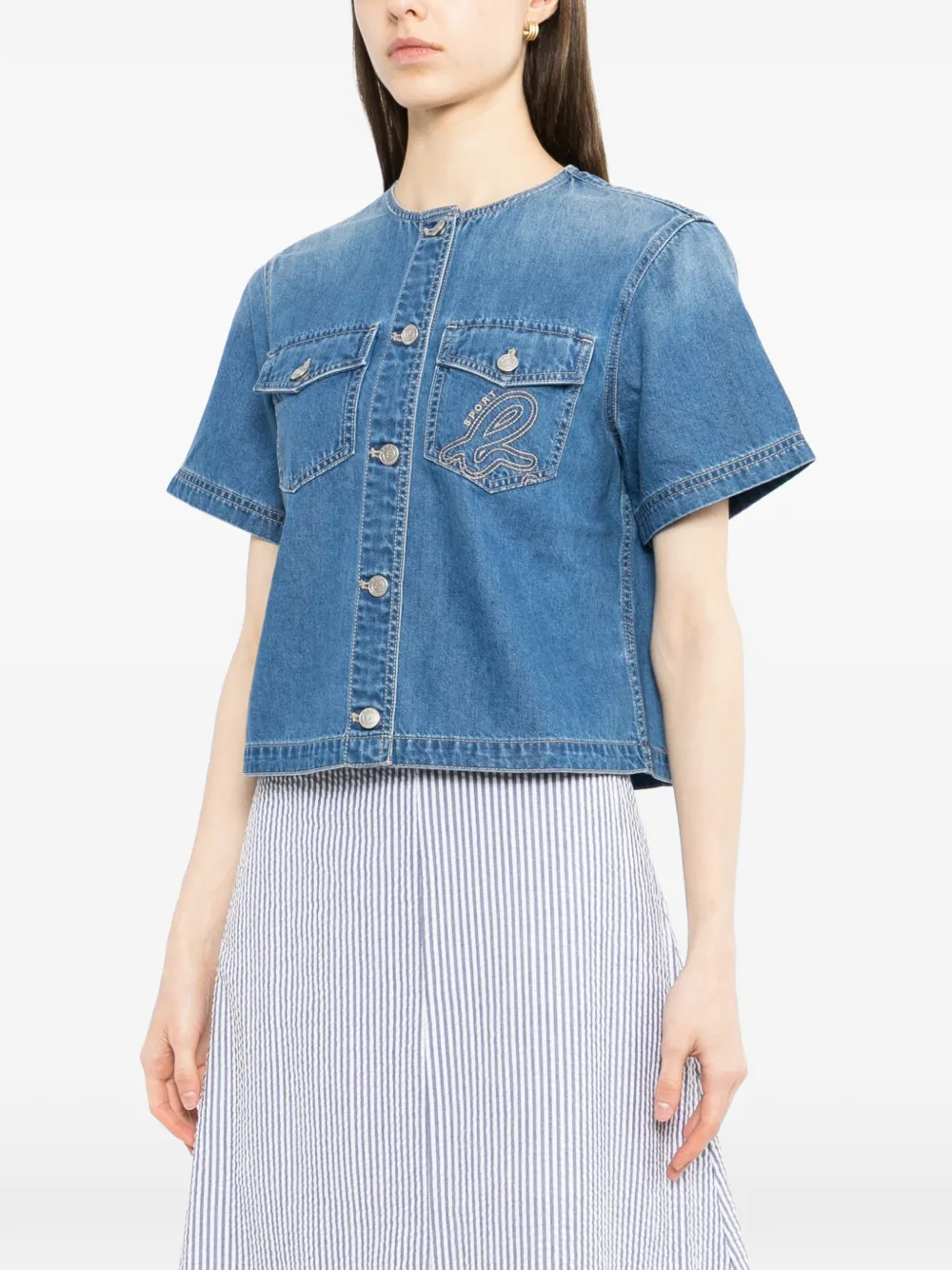 Sport B. By Agnès B. Denim Shirt - Blue 