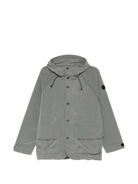 SPORT b. by agnès b. hooded grid-pattern jacket