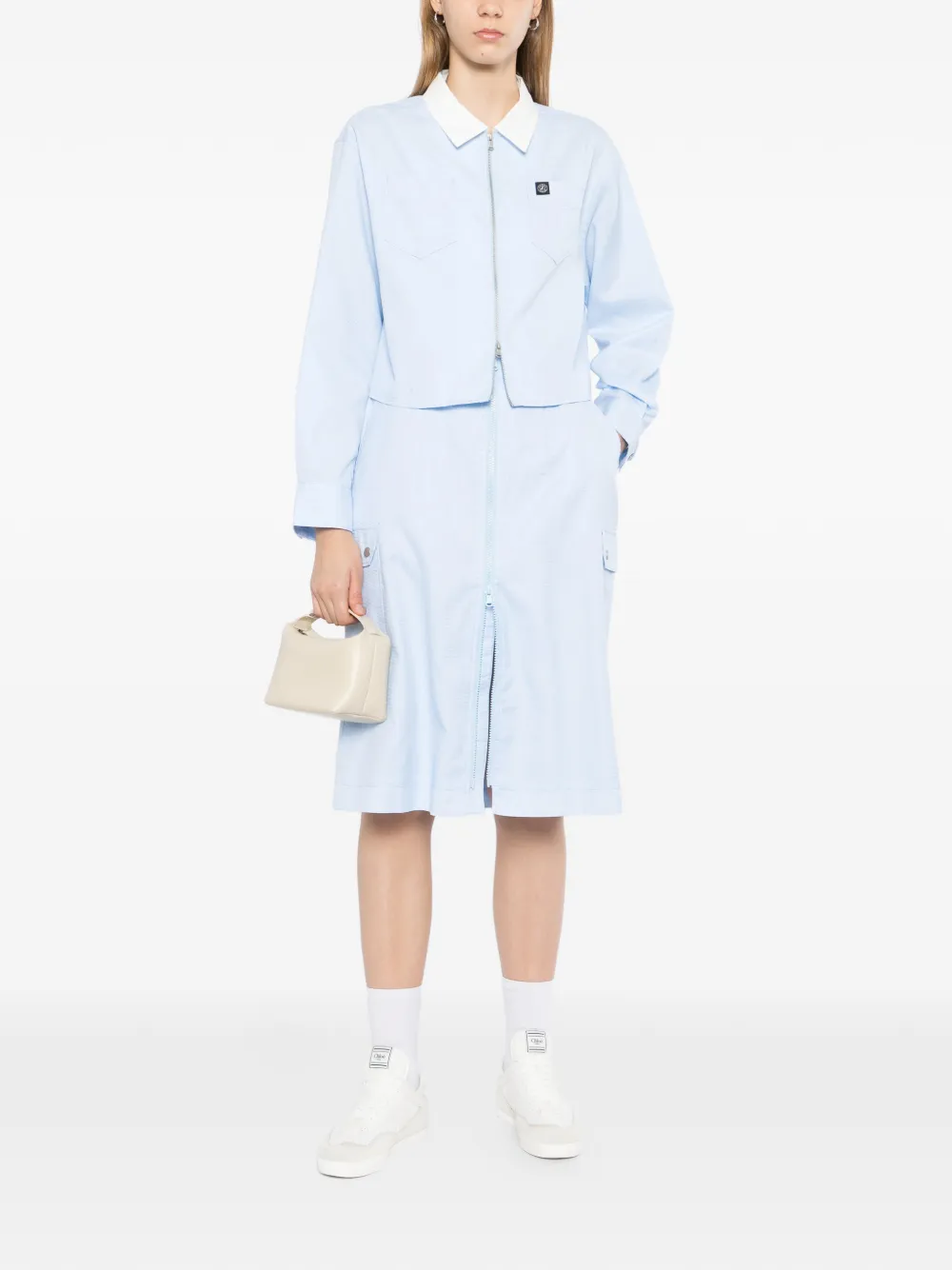  Sport B. By Agnès B. Checker Zip-faste - Blue 