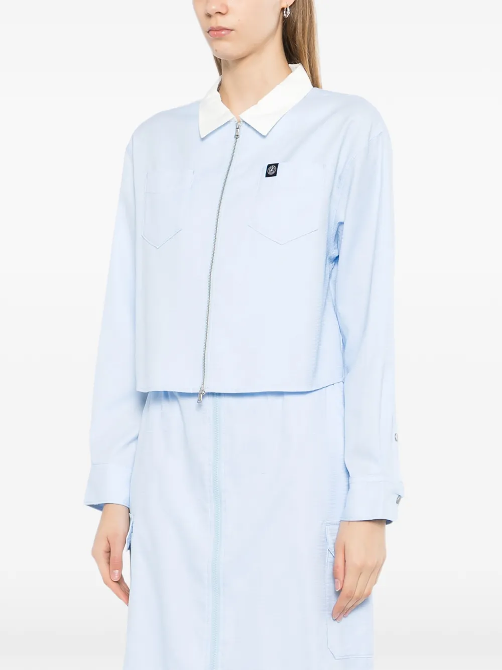  Sport B. By Agnès B. Checker Zip-faste - Blue 