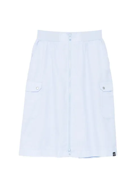 SPORT b. by agnès b. — blue checked front zip pocket skirt