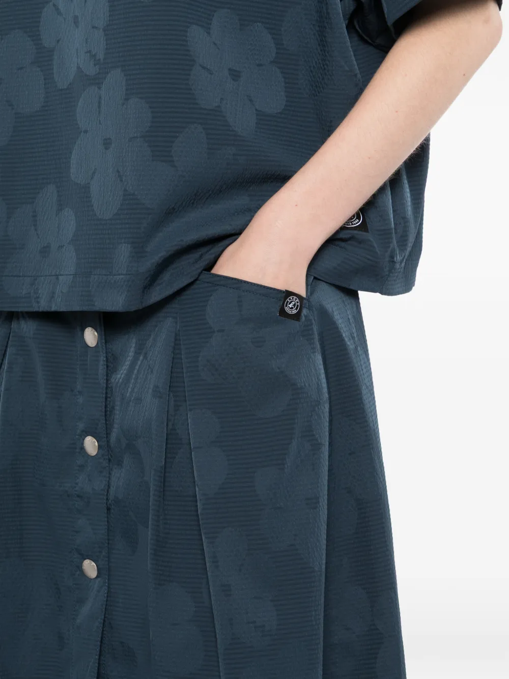 SPORT b. by agnès b. Midi-rok met patroon Blauw