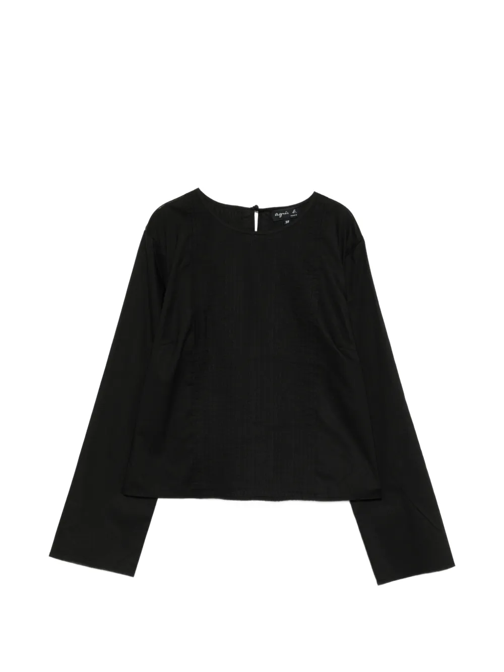 agnès b. pintuck long-sleeve blouse
