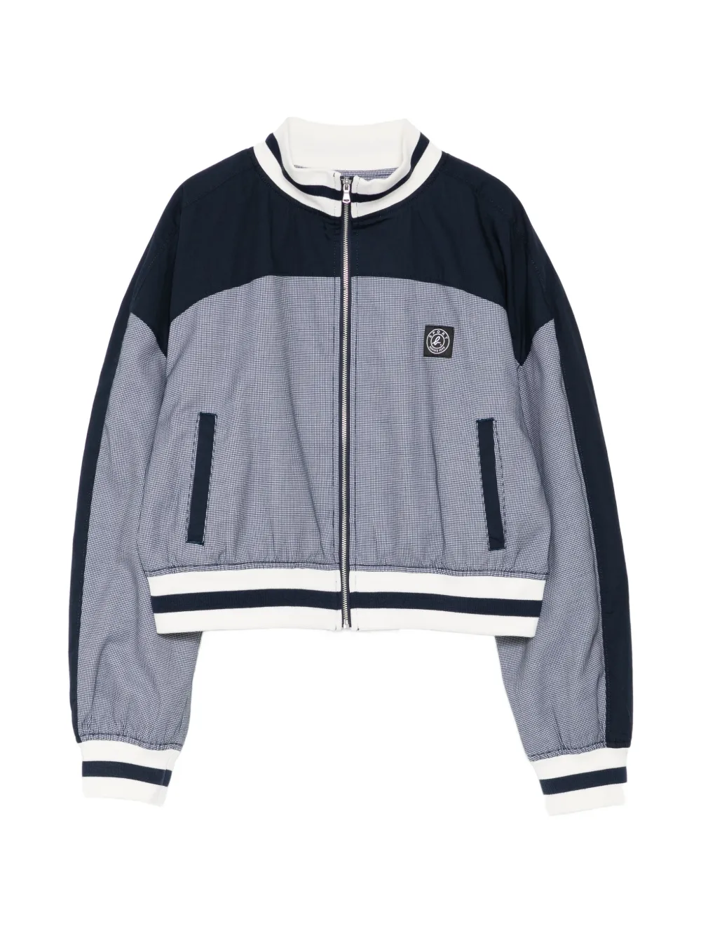 SPORT b. by agnès b. checker track jacket - Blu