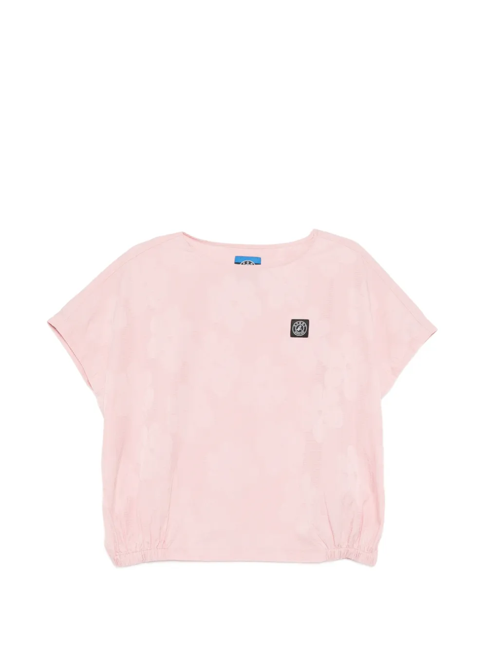 SPORT b. by agnès b. SEERSUCKER AOP SQUARE TOP - Bianco