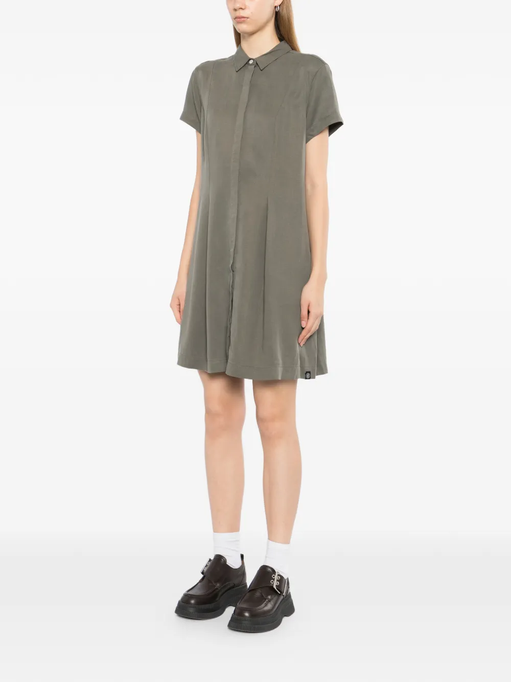 SPORT b. by agnès b. Mini-blousejurk met korte mouwen Groen