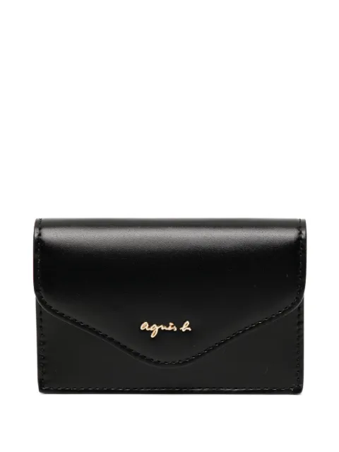agnès b.  Ava leather card case wallet