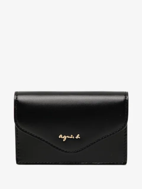 agnès b.  Ava leather card case wallet