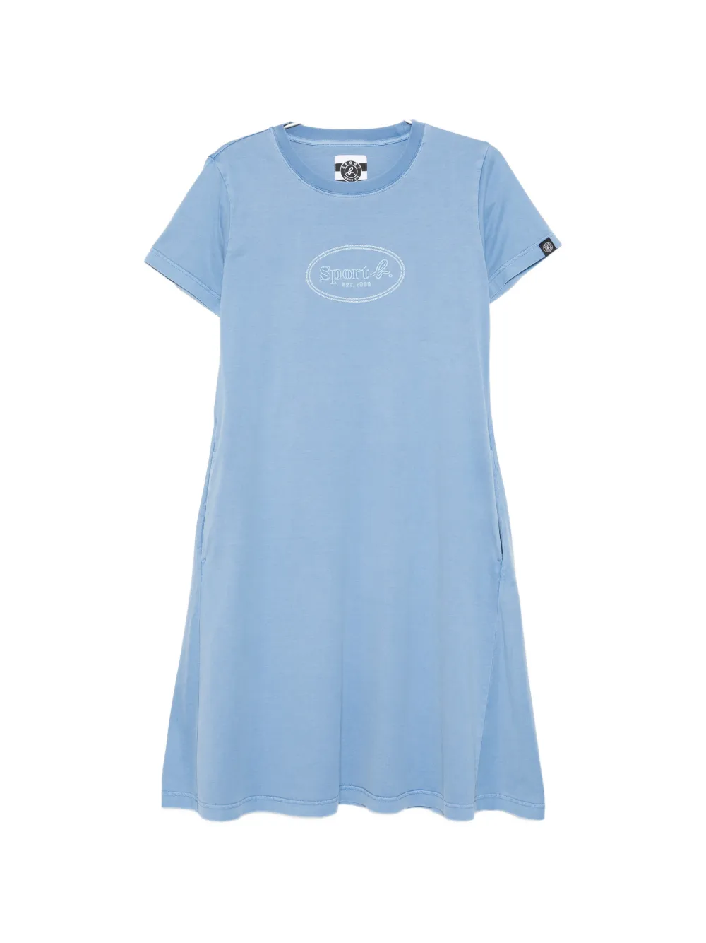 SPORT b. by agnès b. dyed short-sleeves mini dress - Blu