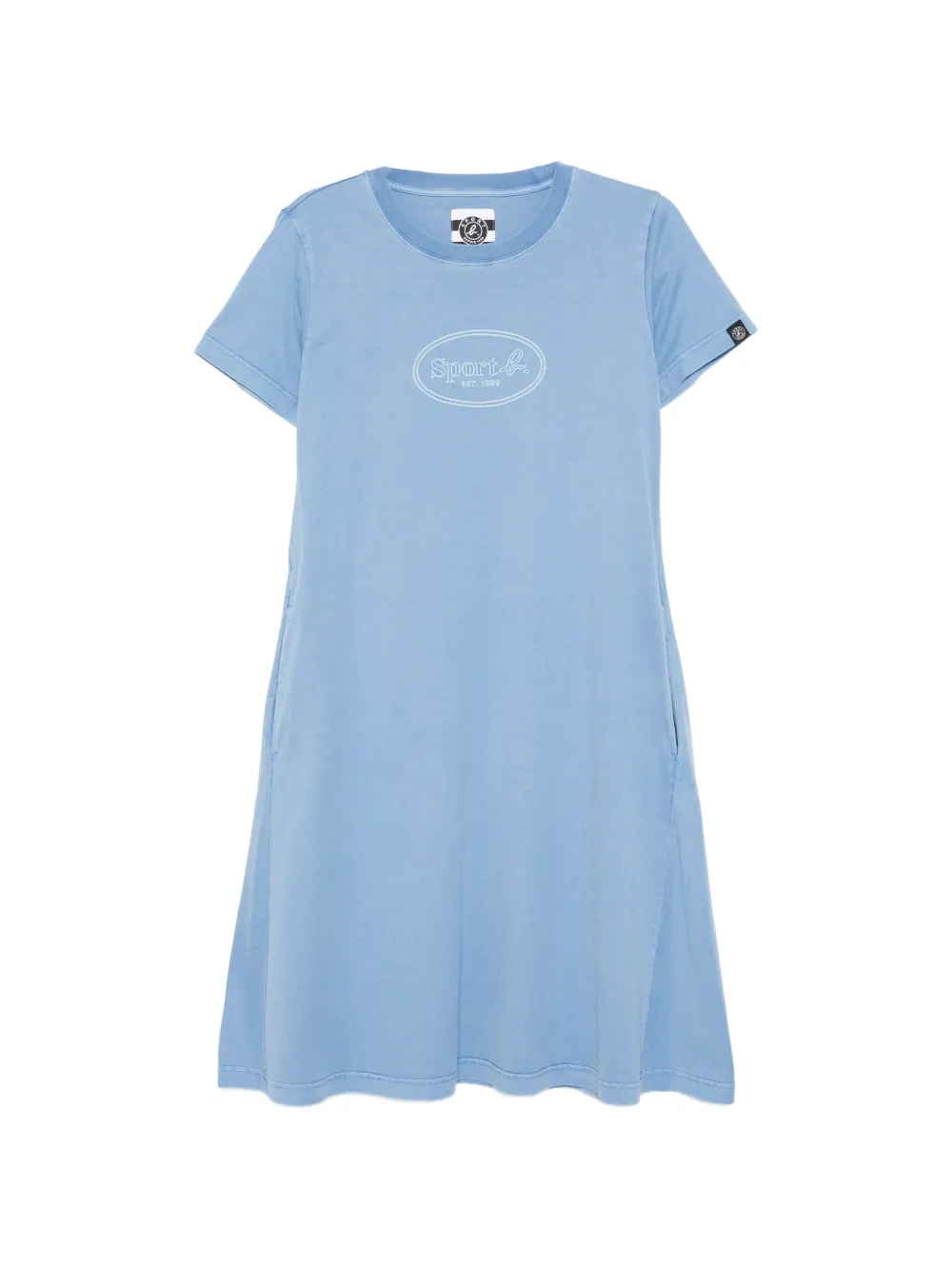 SPORT b. by agnès b. dyed short-sleeves mini dress - Blu