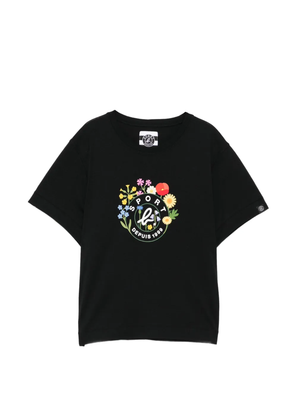 SPORT b. by agnès b. logo T-shirt - Nero