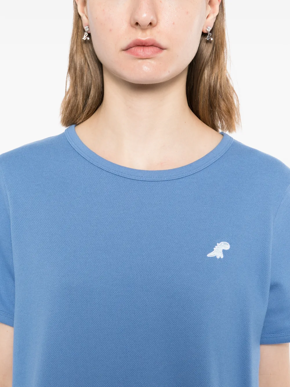 SPORT b. by agnès b. Pique jurk met dinosaurus-print Blauw