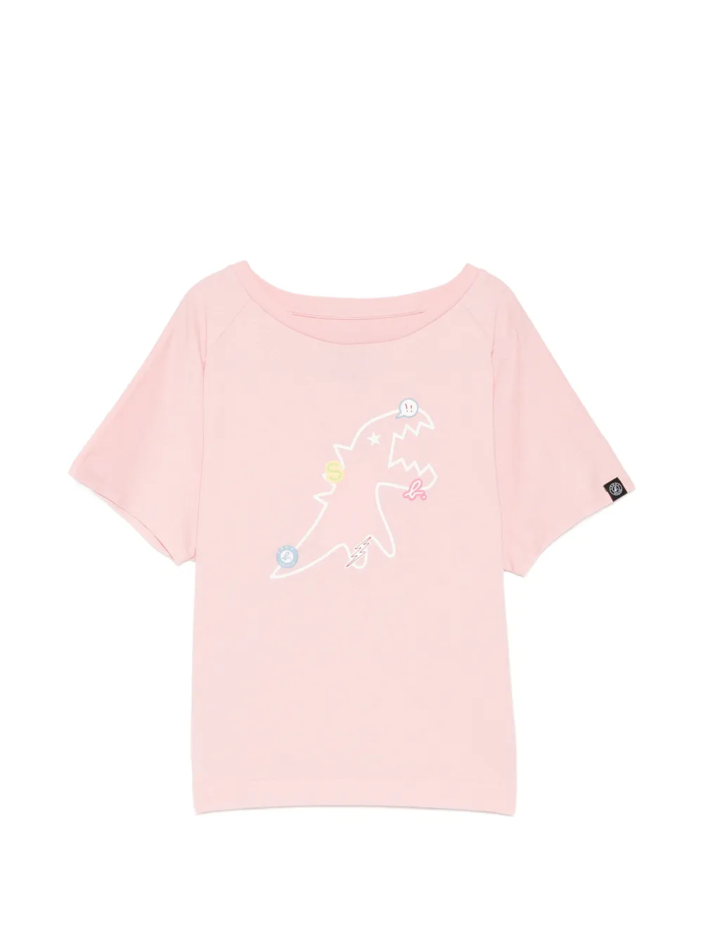 SPORT b. by agnès b. OUTLINE DINO T-shirt - Rosa