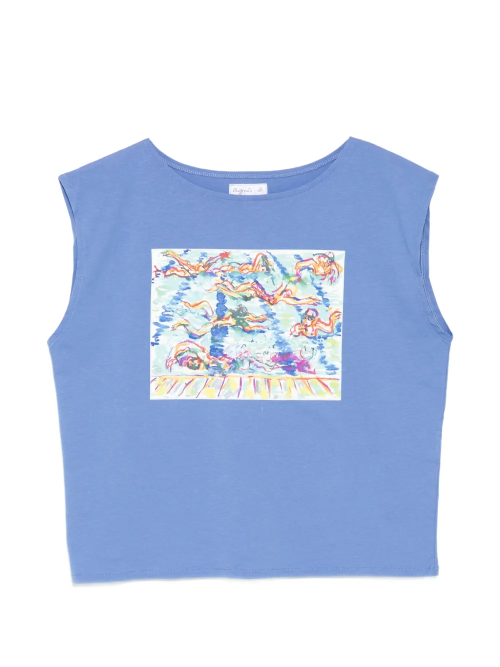 agnès b. COLISÉE ARTIST COTTON T-SHIRT