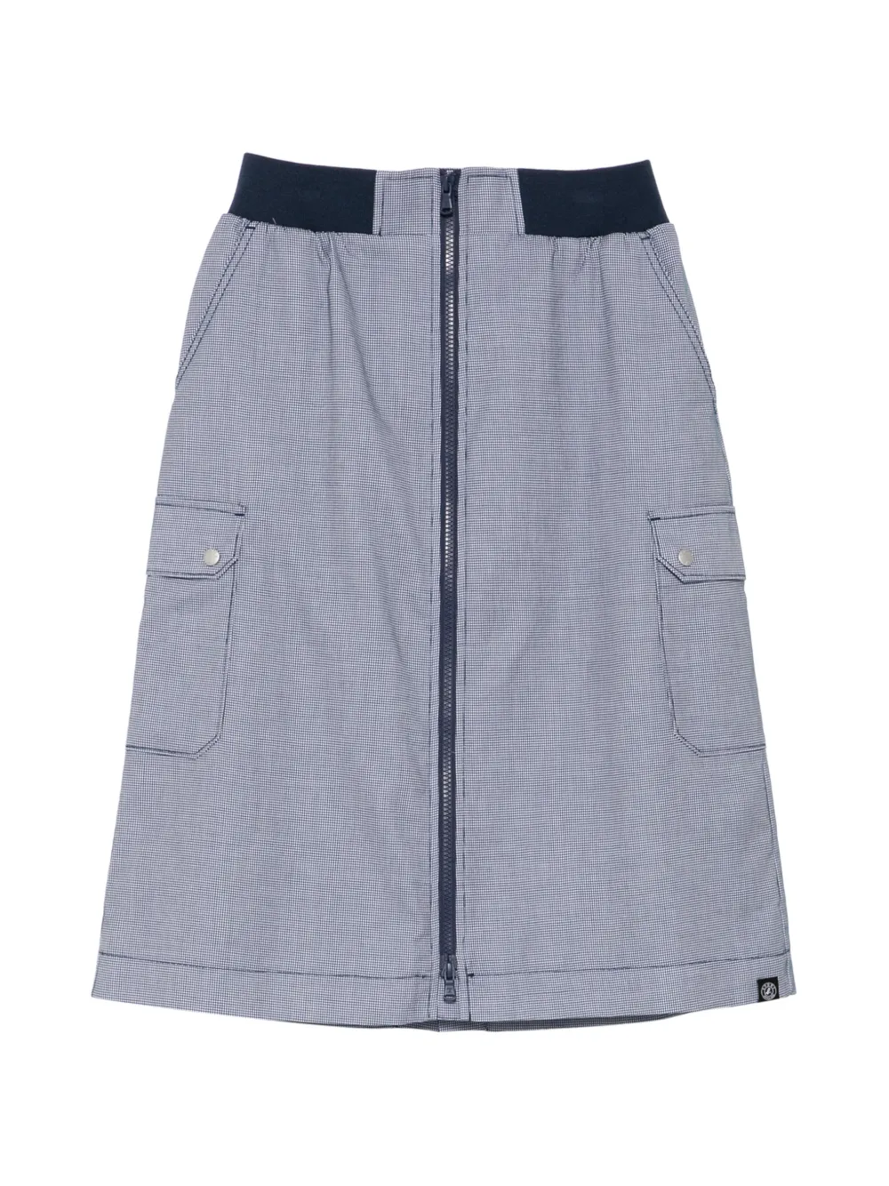 SPORT b. by agnès b. checked midi skirt - Blu