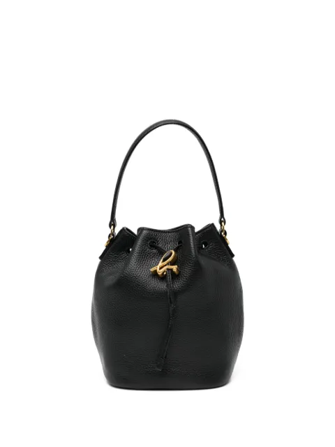 agnès b.  drawstring leather shoulder bag