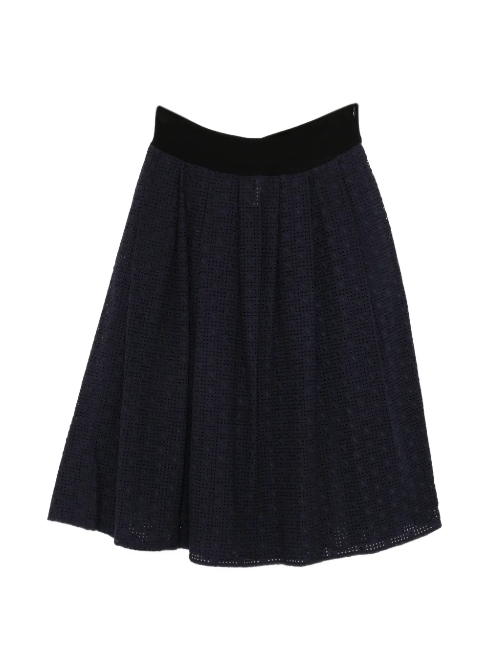 agnès b. broderie-anglaise flared skirt